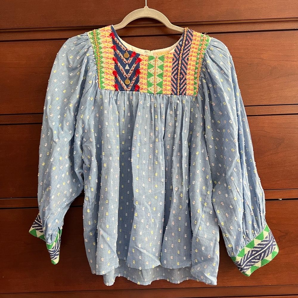 Anthropology size large boho top